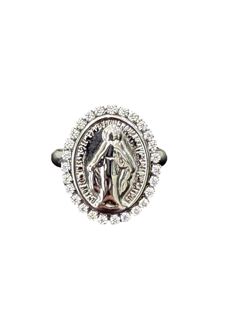 Anello modello Rosario con zirconi
