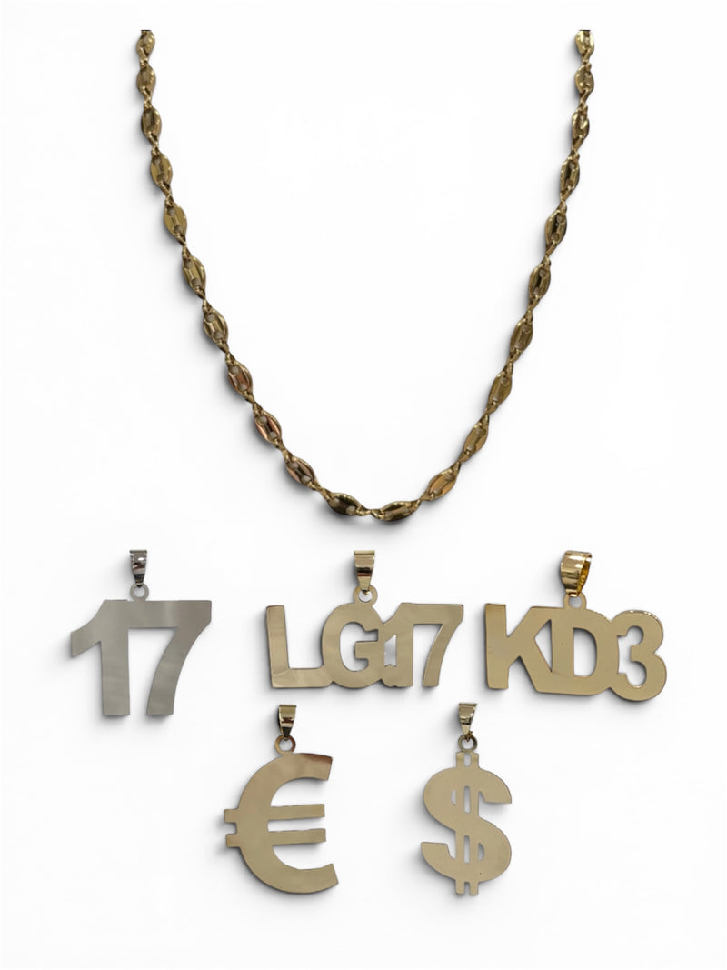 Collana con ciondolo personalizzabile