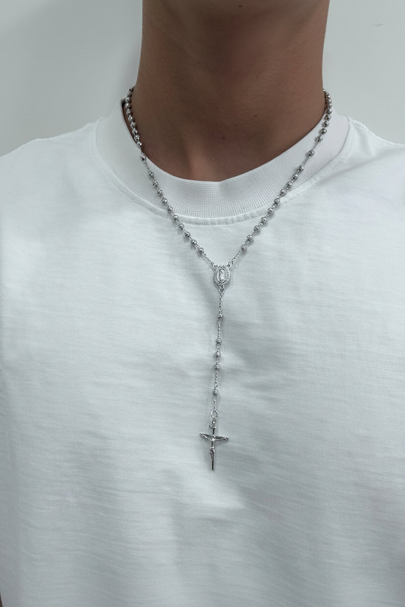 Rosario con sfere incise da 4mm