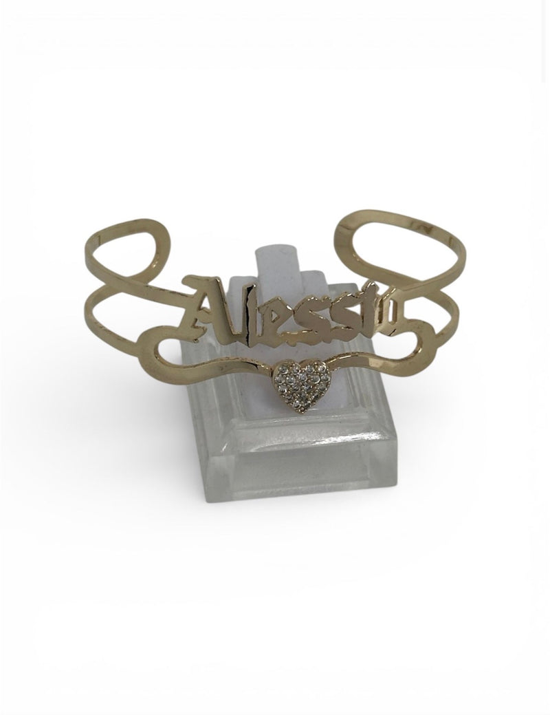 Bracciale con nome personalizzabile con stella zirconata