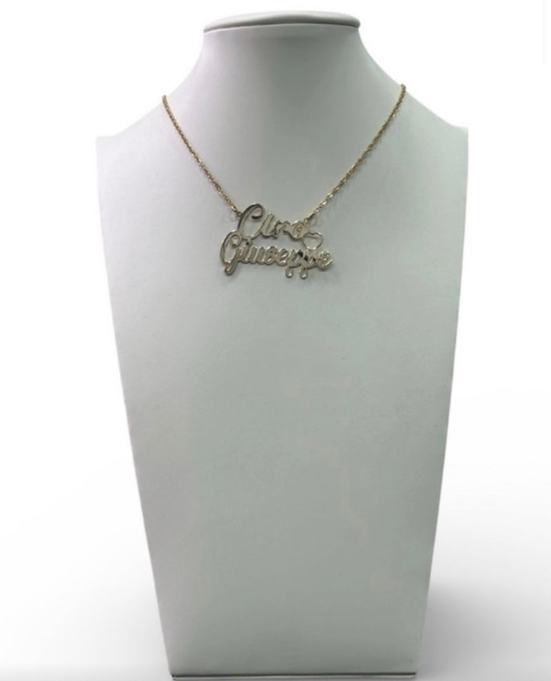 Collana personalizzabile con doppio nome
